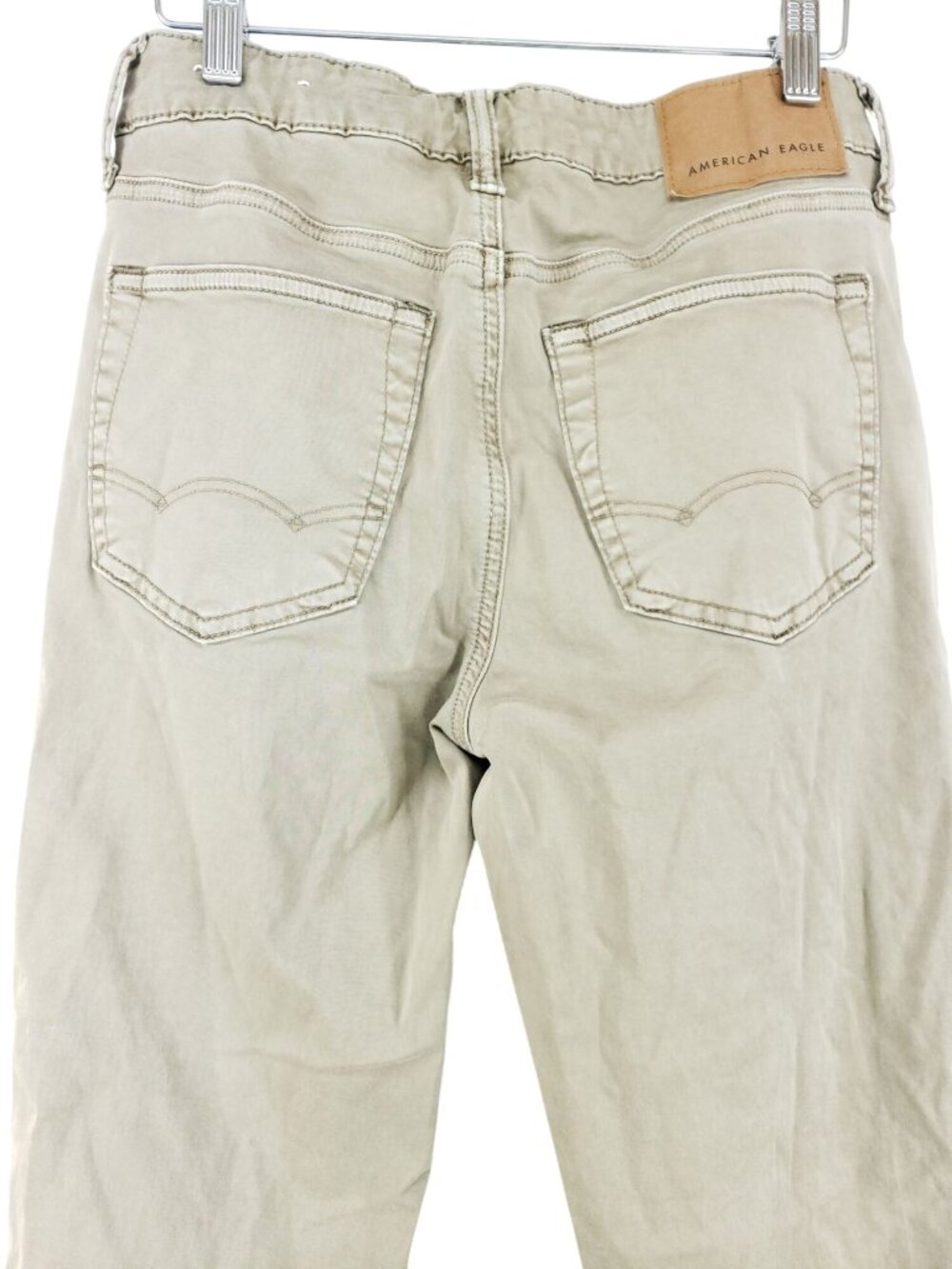American Eagle Men's Size 28/27 Tan Flex Chino Pants - Picture 4 of 8